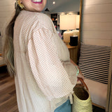 The Hamptons Gingham Top - Tan