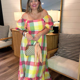 Summer In Paradise Maxi Off The Shoulder Dress