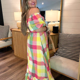 Summer In Paradise Maxi Off The Shoulder Dress