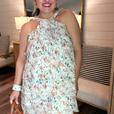 Garden Party Ruffle Tunic Top