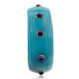 Rosa Turquoise And Black Lapis Resin Bangle