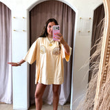 The Very Oversized Shell Titty Tee - Creamy Yellow