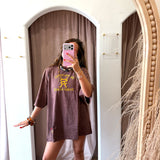 The Very Oversized Ranch Tee - Brown