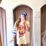 The Very Oversized Dream Big Brenda Tee - Cream
