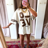 The Very Oversized Love Revolution Tee - Off White
