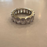 Emerald Eternity Diamond Ring