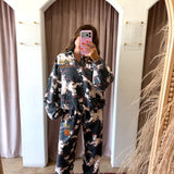 The Cow Print Cuffed Sweat Pant