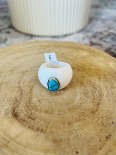 Santa Fe Stone Rings - White