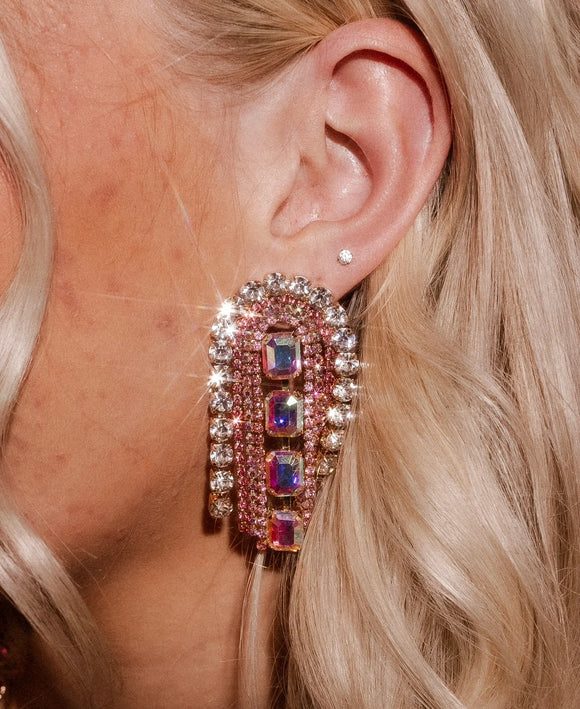 Pink Sugar Fringe Earrings