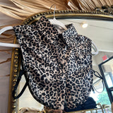 Leopard Faux Collar