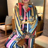 Tiger Dreams Silk Pajama Pant Set
