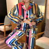 Tiger Dreams Silk Pajama Pant Set