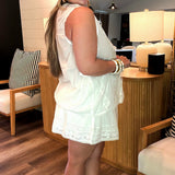 Camden Skort - Cream Voile Trim