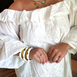 Meadow Mini Dress - Cream Voile Trim