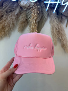 Riche Hippie Cursive Trucker - Pink