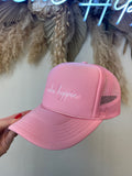 Riche Hippie Cursive Trucker - Pink