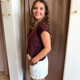 Soho Sweater Tank - Dark Cherry