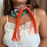 Fringe Silk Twilly Scarves