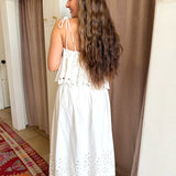 Off Duty Eyelet Skirt Set