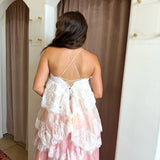 Pretty In Pink Ruffle Maxi Dress