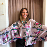 Lavender Round Up Top - One Size
