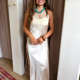 Little Luxury Slip Dress - Ivory