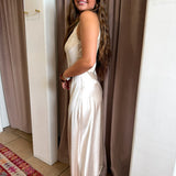Little Luxury Slip Dress - Ivory