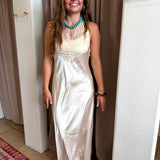 Little Luxury Slip Dress - Ivory
