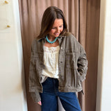 Coffee Bean Denim Jacket
