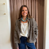Coffee Bean Denim Jacket