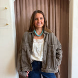 Coffee Bean Denim Jacket