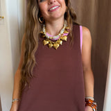 Chocolate Hearts Sweater Tank