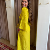 Happy Dance Embroidered Maxi Dress