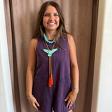 Romp Around Romper - Plum