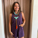 Romp Around Romper - Plum