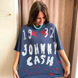 Johnny Cash Doodle One Size Tee