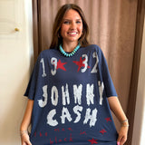 Johnny Cash Doodle One Size Tee