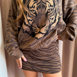 Wild Tiger Knit Josie Mini Skort