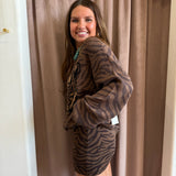 Wild Tiger Knit Josie Mini Skort