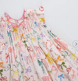 Baby Girl's Stevie Dress Se t- Watercolor Bows