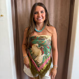 The Crane Fringe Scarf