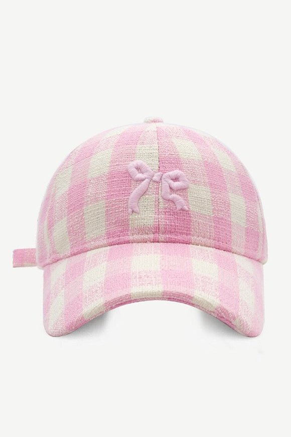 Bow Baseball Cap- Pink