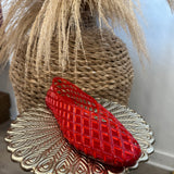 Jelly Mesh Flats Shoes - Red