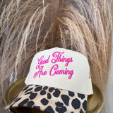 Good Things Are Coming Leopard Hat