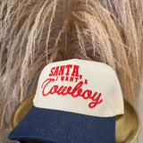 Santa, I Want A Cowboy Canvas Cap