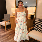 Fish Out Of Water Maxi Dress - White
