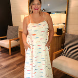Fish Out Of Water Maxi Dress - White