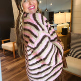 My Favorite Striped Chocolate Cardigan