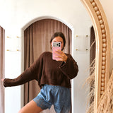 Lovely Lace Satin Shorts - Dusty Blue