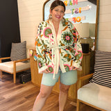 Bright Embroidered Kimono Jacket